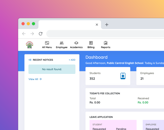 publiccentralschool.edu.np - school management